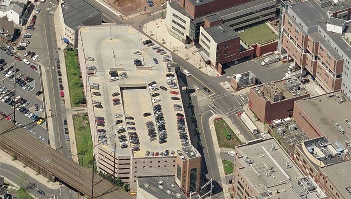 Archived aerial image of New Brunswick Parking Authority project